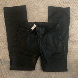 Banana Republic Low Rise bootcut leather Pants NWT